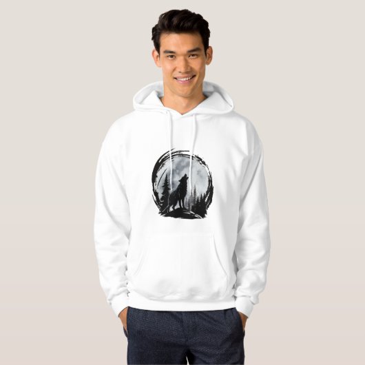 Black Wolf Hoodie (Vorne ganz)