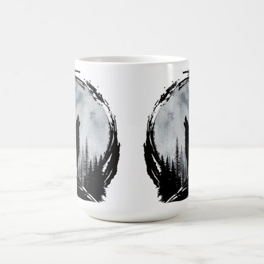 Black Wolf Kaffeetasse (Mittel)