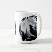 Black Wolf Kaffeetasse (VorderseiteRechts)