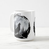 Black Wolf Kaffeetasse (Vorderseite Links)