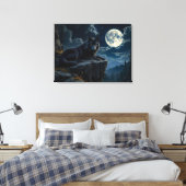 Black Wolf Leinwand Art (Insitu (Schlafzimmer))