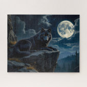 Black Wolf Puzzle (Horizontal)