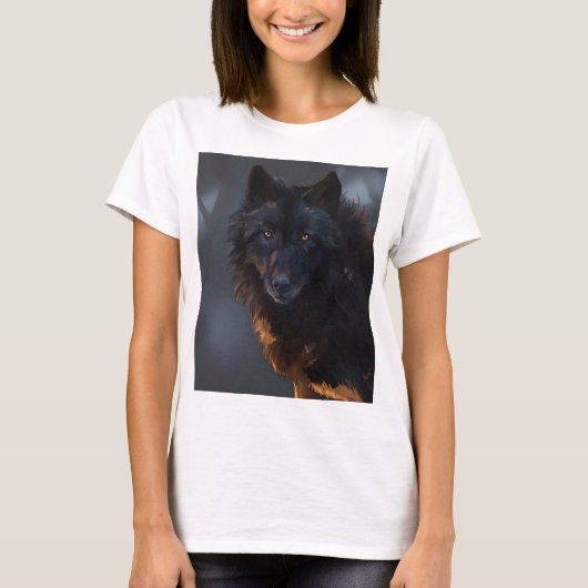 Black Wolf T-Shirt (Vorderseite)