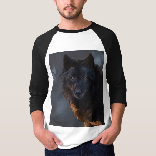 Black Wolf T-Shirt (Vorderseite)