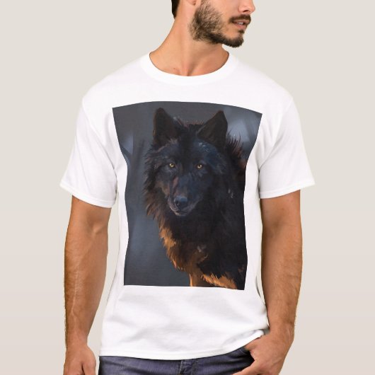Black Wolf T-Shirt (Vorderseite)