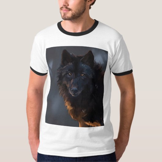 Black Wolf T-Shirt (Vorderseite)