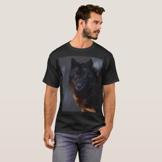 Black Wolf T-Shirt (Vorne ganz)