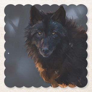 Black Wolf Untersetzer