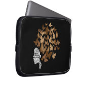 Black Woman Afro Butterfly Black History Month Laptopschutzhülle (Vorne Rechts)