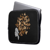 Black Woman Afro Butterfly Black History Month Laptopschutzhülle (Vorderseite Links)
