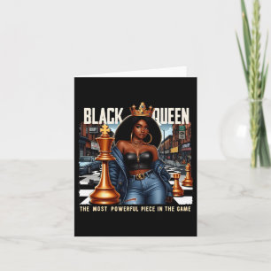 Black Woman Black Culture Black Queen Schach Empow Karte