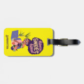 Black Woman Crazy Pflanze Lady, Zuhause Sweet Zuha Gepäckanhänger (Rückseite horizontal)