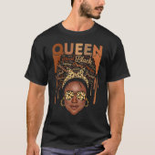 Black Woman Educated Strong Melanin Queen African T-Shirt (Vorderseite)