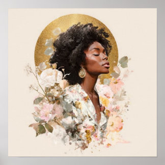 Black Woman Empowerment Art Poster