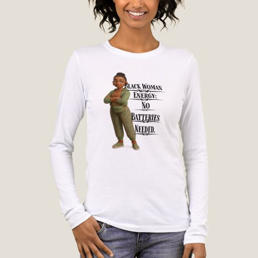 Black Woman Energy,Pixarstyle 3D Tri-Blend Shirt (Vorderseite)