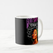 Black Woman God Say I Be African American Lady Bla Kaffeetasse (VorderseiteRechts)
