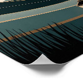 Black Woman Holding a Lantern at Night Poster (Ecke)