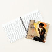 Black Woman Praying | Impasto Abstract Art Notizblock (Innenseite)