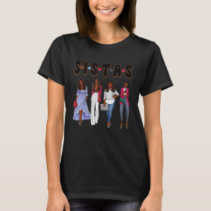 Black Woman Squad Sistas Black History Mont Melan T-Shirt