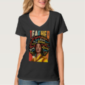 Black Woman Teacher Afro Black History Month_2 T-Shirt (Vorderseite)