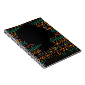 Black Woman Tribal Muster Notebook Notizblock (Rechte Seite)