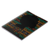 Black Woman Tribal Muster Notebook Notizblock (Linke Seite)