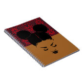 Black Woman Tribal Muster Notebook Notizblock (Rechte Seite)