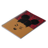 Black Woman Tribal Muster Notebook Notizblock (Linke Seite)