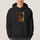 Black Woman Yoga Afro Melanin Cool Black History M Hoodie (Vorderseite)