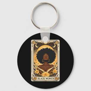 Black Women Afro Hair Black History Tarot Ca Schlüsselanhänger