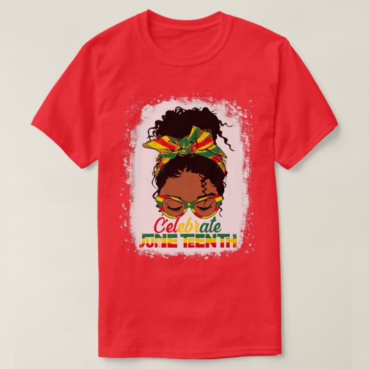 Black Women Black Queen Juneteenth Celebrate Indep T-Shirt (Design vorne)
