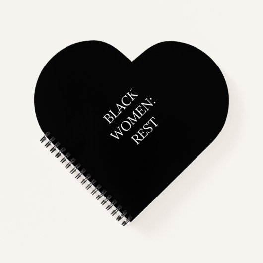 Black Women Erholung Notebook Notizblock (Vorderseite)