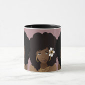 Black Women Friends, Annoyed, Blume, Bubblegum Tasse (Zentrum)