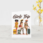 Black Women Girls Trip Afro Königin Melanin Afrika Karte (Gelbe Blume)