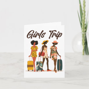 Black Women Girls Trip Afro Königin Melanin Afrika Karte