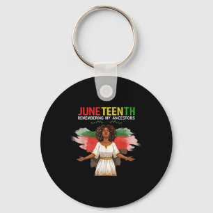 Black Women Juneteenth Erinnern meine Vorfahren Gr Schlüsselanhänger