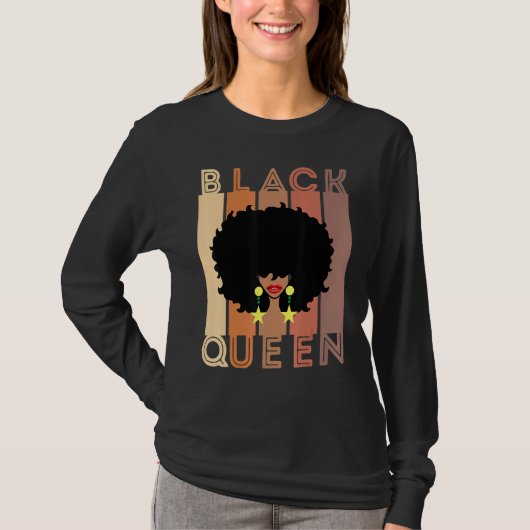 Black Women Melanin Poppin Queen Black Girl Magic T-Shirt (Vorderseite)