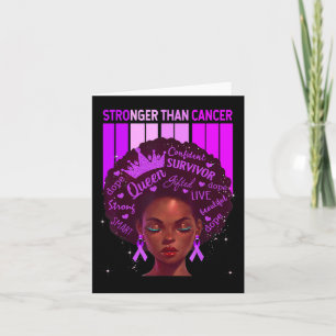 Black Women Queen Stronger als Epilepsy Lila Ri Karte