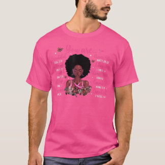 Black Women Queen Stronger Christlicher Brustkrebs T-Shirt
