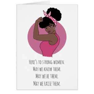 Black Women Small (Blank Inside) Env. inc.