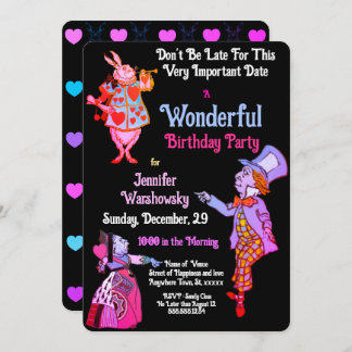 Black Wonderland Wunderbare Blühteneinladung