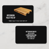 Black Wood Pallet Visitenkarte (Vorne/Hinten)