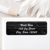 Black Wood Rustic Farmhouse Glam Chic Einladung (Insitu)