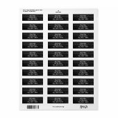 Black Wood Rustic Farmhouse Glam Chic Einladung (Vorne)