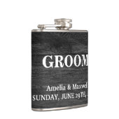 Black Wood Trauzeuge Flachmann (Rechts)