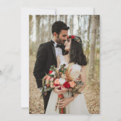 Black Worth the Wait Sequel Wedding Celebration Einladung (Rückseite)