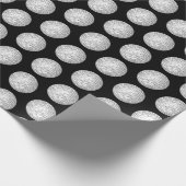 Black Wrapping Paper (schwarzes Papier für das Mus Geschenkpapier (Ecke)