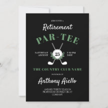 Black Wreath Golf Themed Retirement Party