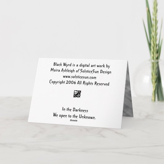 Black Wyrd Karte (Rückseite)