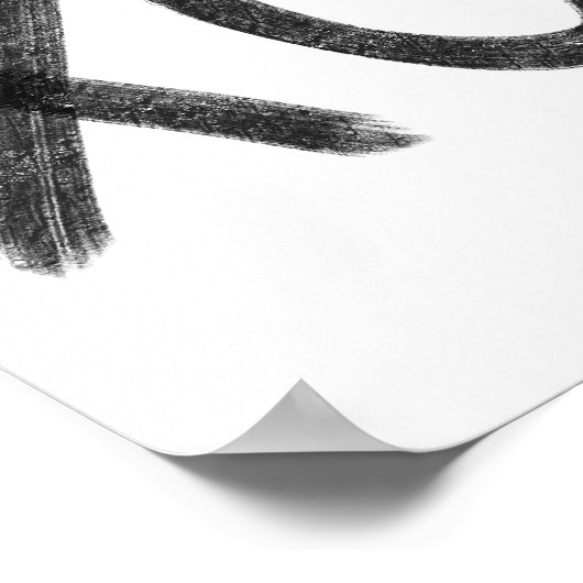 Black XO Poster (Ecke)
